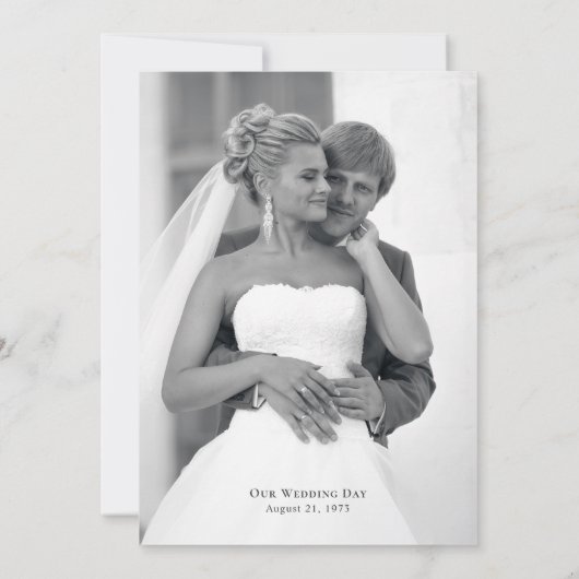 Roze en Pruim Botanische Foto 50e Jubileum Kaart (Achterkant)