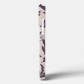 Roze en pruim en witte bladeren Case-Mate iPhone case (Achterkant / Links)