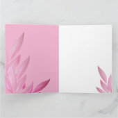 Roze en Punk Waterverf Bedankkaart (Binnen)