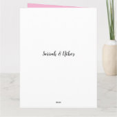 Roze en Punk Waterverf Bedankkaart (Achterkant)