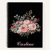 Roze en Red Rose Bouquet Notitieboek (Voorkant)