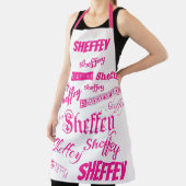 Roze en Red Sheffey Schort (Insitu)