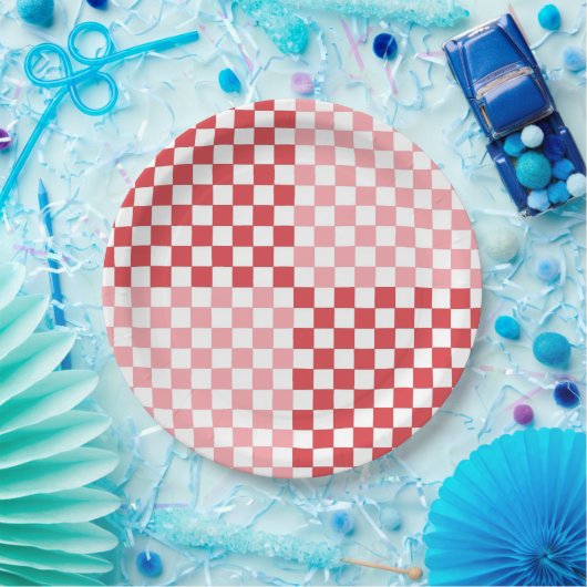 Roze en rode 9-inch Bord (Feest)