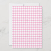 Roze en Rode Aardbei Daisy Berry Eerste Verjaardag Kaart (Achterkant)