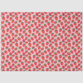 Roze en rode aardbei tissuepapier