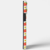 Roze en rode aardbeien en margrieten Case-Mate iPhone case (Achterkant / Rechts)