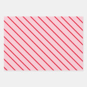 Roze en rode aardbeien verjaardag inpakpapier vel (Voorkant 2)