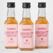 Roze en Rode Bachelorette Party Favor Likeurfles Etiket (Flessen)