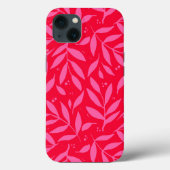 Roze en rode bladeren Case-Mate iPhone case (Achterkant)