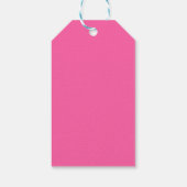 Roze en rode bladeren Pasen Cadeaulabel (Achterkant)