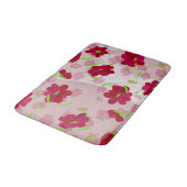 Roze en rode bloemen - Bloemen Badmat (Gekanteld)