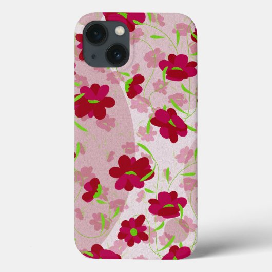 Roze en rode bloemen - Bloemen Case-Mate iPhone Case (Achterkant)