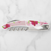 Roze en rode bloemen - Bloemen Kurkentrekker (Achterkant)