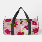 Roze en rode bloemen - Bloemen Plunjezak (Achterkant)