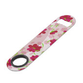 Roze en rode bloemen - Bloemen Speed Flessenopener (Voorkant Gekanteld)