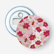 Roze en Rode Bloemen - Bloemmotief