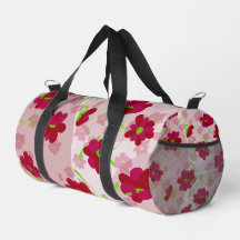 Roze en Rode Bloemen - Bloemmotief