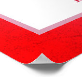 Roze en rode bloemen en bruiloft met bladeren poster (Hoek)