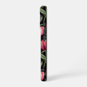 Roze en Rode Bloemige Tulp Appel iPhone 16 Hoesje (Linkerkant)