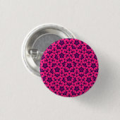 Roze en rode Boho mandala stijlpatroon Ronde Button 3,2 Cm (Voorkant /achterkant)