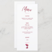 Roze en Rode Brunch en Bubbly Menu (Voorkant / Achterkant)