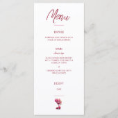 Roze en Rode Brunch en Bubbly Menu (Voorkant)