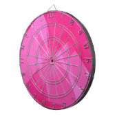 Roze en rode cubistische kunst dartbord (Voorkant Rechts)