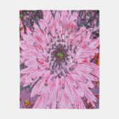Roze en Rode Dahlia Bloem Fleece Deken (Voorkant)
