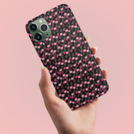 Roze en rode Dahlia bloemen stijlvol kleurrijk Case-Mate iPhone Case