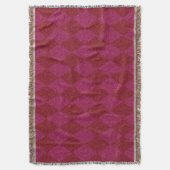 Roze en rode diamant deken (Voorkant Verticaal)