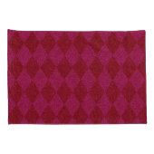 Roze en rode diamant kussensloop (Achterkant-Rechts)