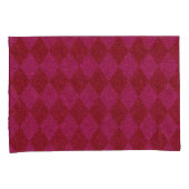 Roze en rode diamant kussensloop (Voorkant-Rechts)