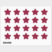 Roze en rode diamanten glitter ster sticker (Vel)