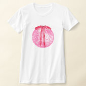 Roze en rode disco boog t-shirt