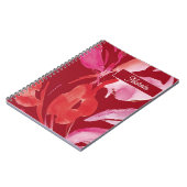 Roze en rode flaconachtige Waterverf Notitieboek (Linkerzijde)