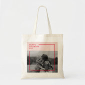 Roze en Rode Foto Moederdag Cadeau Tote Bag (Voorkant)