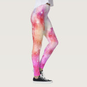 Roze En Rode Galaxy Patroon Leggings (Rechts)