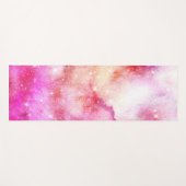 Roze En Rode Galaxy Patroon Yogamat (Voorkant (horizontaal))