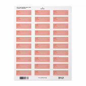 Roze en rode Girly Sketch Retouradres Etiket (Full Sheet)