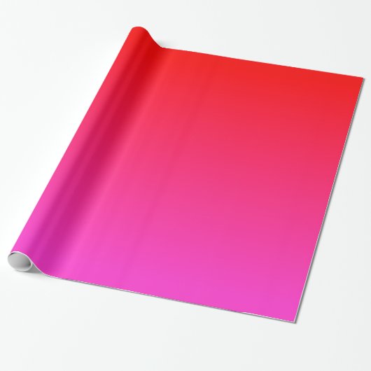 Roze en rode gradiënt cadeaupapier (Uitgerold)