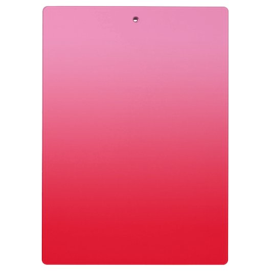 Roze en Rode Gradiënt Gepersonaliseerde Leraar Klembord (Achterkant)