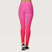 Roze en rode gradiënt leggings (Achterkant)