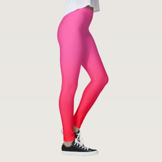 Roze en rode gradiënt leggings (Rechts)