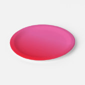Roze en rode gradiënt papieren bordje (Gekanteld)