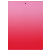 Roze en Rode Gradiënt Persoonlijke Leraar Klembord (Achterkant)
