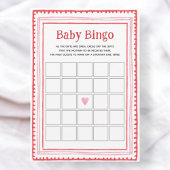 Roze en Rode Hart Baby Bingo Spel Kaarten