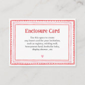 Roze en Rode Hart Custom Bewerkbaar Informatiekaartje (Voorkant)