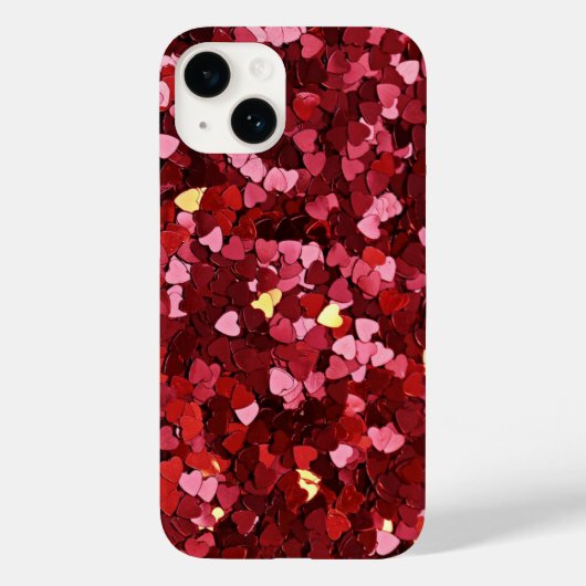 Roze en rode harten Case-Mate iPhone case (Achterkant)