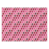 Roze en Rode Harten Patroon Tafelkleed (Voorkant (Horizontaal))