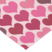 Roze en Rode Harten Patroon Tafelkleed (Gekanteld)